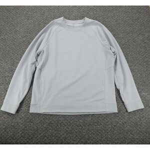 Lululemon City Sweat Crew Mens XL Chambray Blue Stretch French Terry Casual